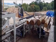 Ο κύκλος καταγράφει την ξυλεία σχίζει το πριόνι που η αυτόματη ξυλουργική αναστροφέων σχίζει τη μηχανή πριονιών