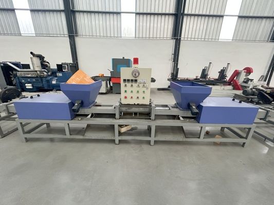 New Automatic 2-Head Wood Chip Saw Dust Block Machine Wood Pallet Making Machine