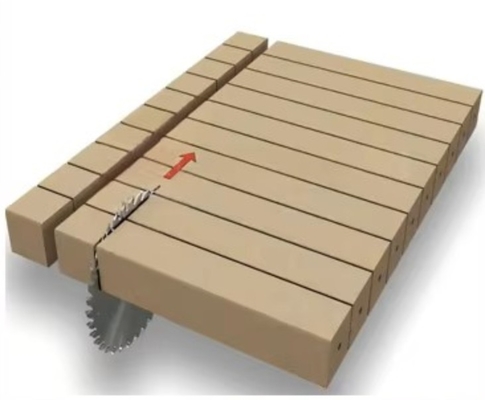 Heavy Duty Automatic Euro Wood Pallet Feet Blocks Cutting Saw Machine with Capacity 3500pcs/Hour