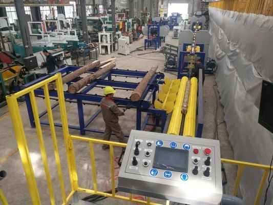 Sawmill Wood saw machine automatic production line twin vertical sawmill band saw