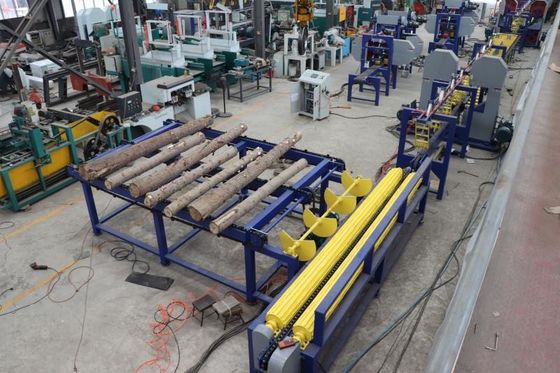 Sawmill Wood saw machine automatic production line twin vertical sawmill band saw