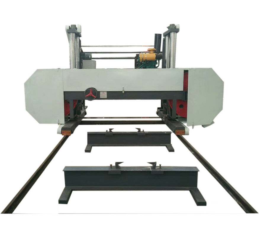 MJ2500 Diesel horizontal wood band saw, Big Log Sawing Sawmill Machines
