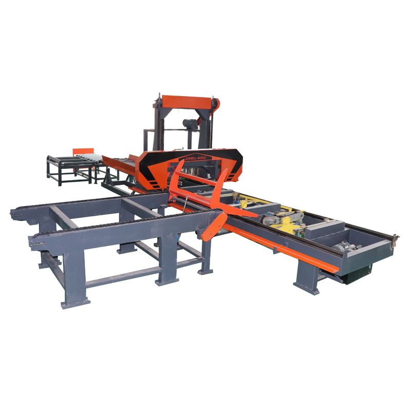 MJH1000 Hydraulic Bandsaw Machine Wood Band Sawmill, log cutting band saw portable sawmill used