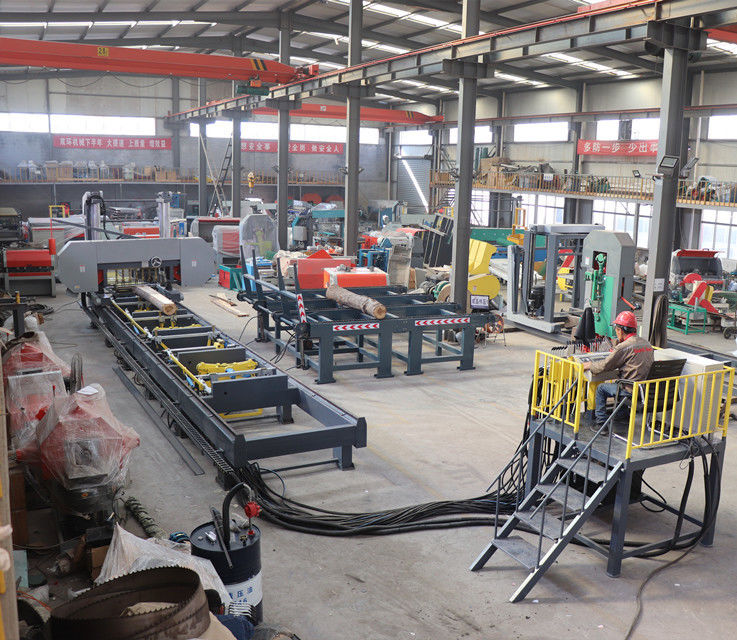 MJH1200E Automatic Horizontal Portable Sawmill ,Hydraulics Log Cutting Band Saw