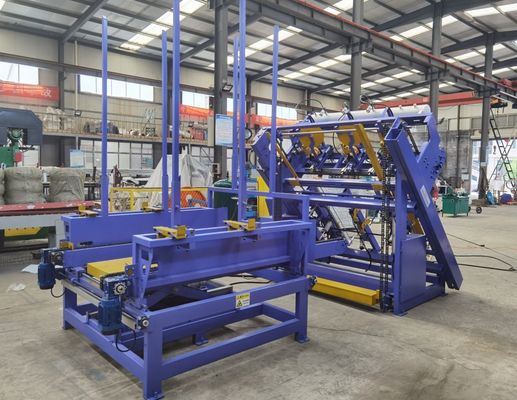 AWPN 1300 αυτόματη μηχανή κατασκευής παλέτας ξύλου με αυτόματη τροφοδοσία και στοίβαση