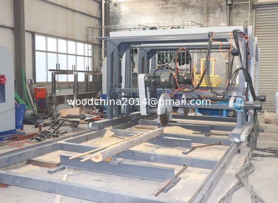 Twin Circular Blade Sawmill With Fully Automatic CNC Controls For Woodworking