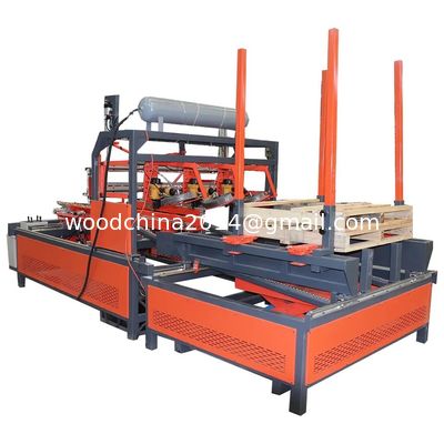 Ημι αυτόματη ξύλινη μηχανή 8001300mm Denailer παλετών μηχανών παλετών καρφώνοντας