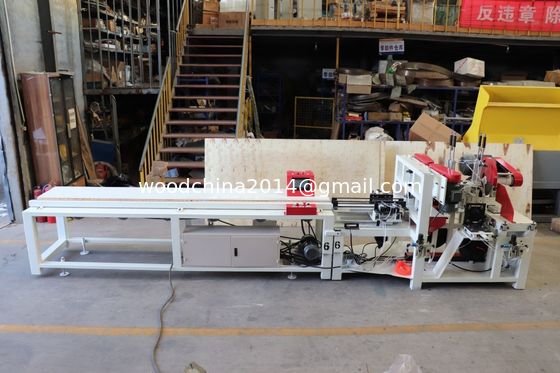 7.5KW αυτόματο CNC ξύλινο παλέτο πόδι πύργο κατασκευής μηχανή για 40-120MM πάχος 40-100MM πλάτος