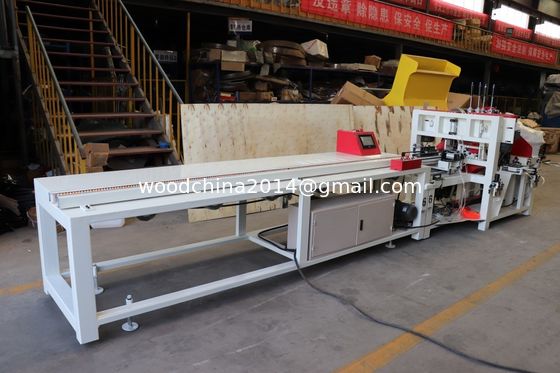 7.5KW Automatic CNC Wooden Pallet Foot Pier Making Machine For 40-120MM Thickness 40-100MM Width