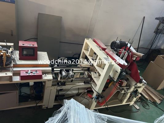 7.5KW αυτόματο CNC ξύλινο παλέτο πόδι πύργο κατασκευής μηχανή για 40-120MM πάχος 40-100MM πλάτος
