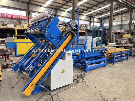Μηχανή κατασκευής ξύλινων παλέτων Stringer Pallets Nailer Γυψοδευτική μηχανή ξύλινων παλέτων πλήρως αυτόματη