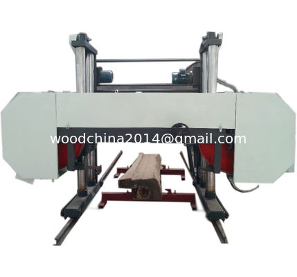 Δία 2500mm CNC Οριζόντια αυτόματη ξύλο Bandsaw Machine Band Saw Για Αφρικανική κοπή ξύλου