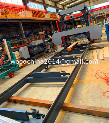 CNC Automatic Horizontal Wood Band Saw, Cheap price portable sawmill machine